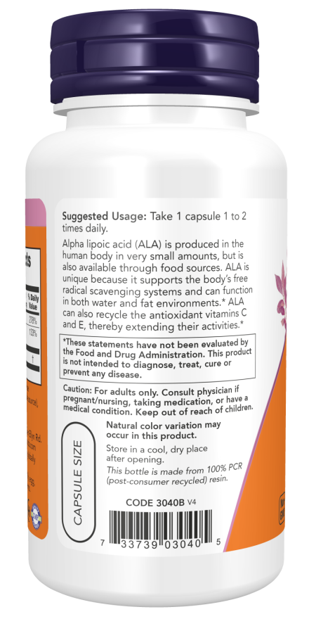Alpha Lipoic Acid 100 mg with Vitamin C & E_2