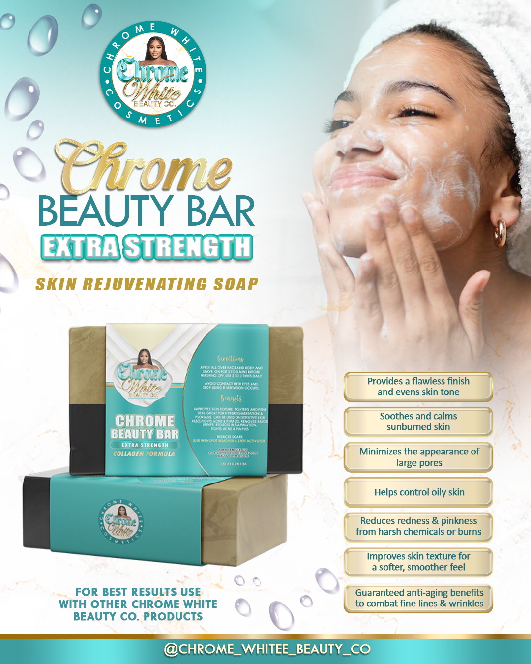 Chrome beauty bar EXTRA STRENGTH(face rejuvenating soap)_1