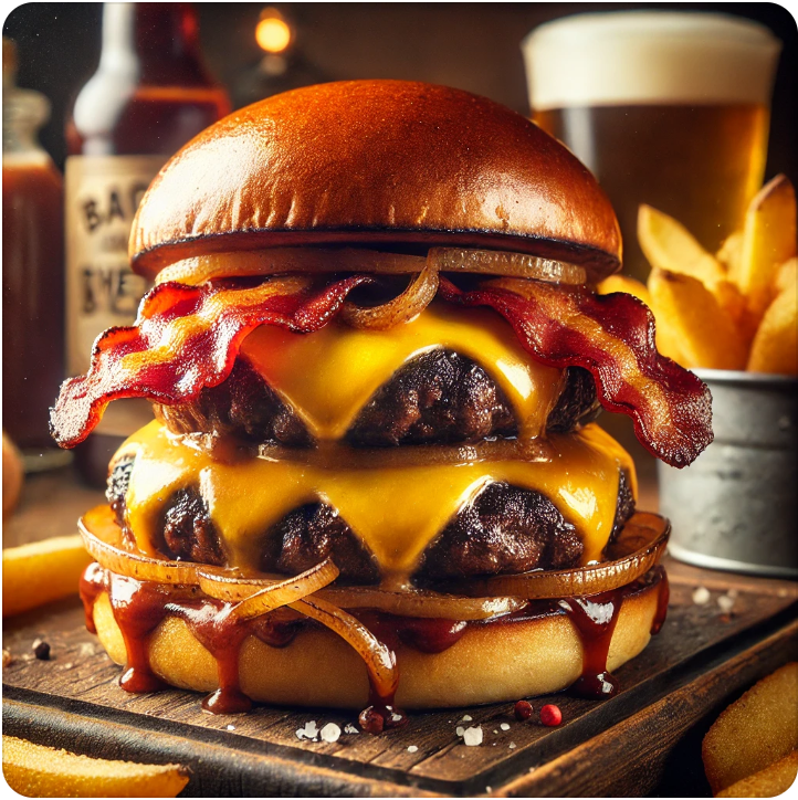 Bacon Double Cheese Burger Deluxe_0