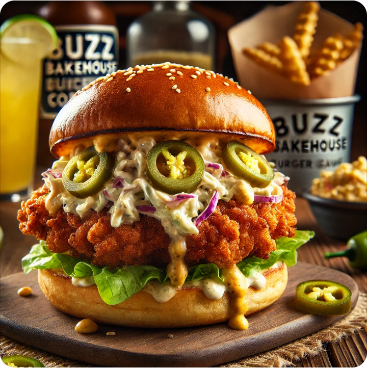 Crispy Chicken Burger with Honey Mustard Coleslaw_1