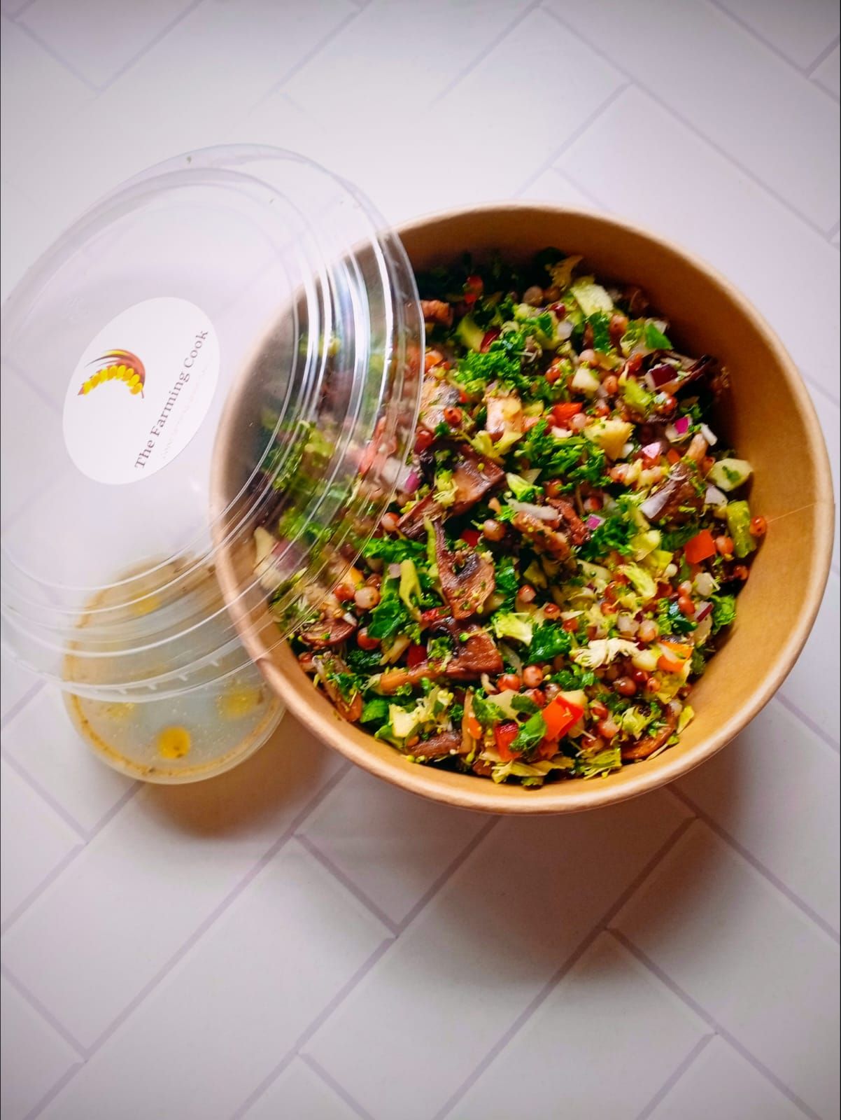 Broccoli Rice, Sorghum and Mushroom Salad_1
