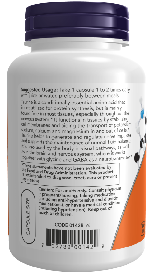 Taurine, Double Strength 1000 mg_2