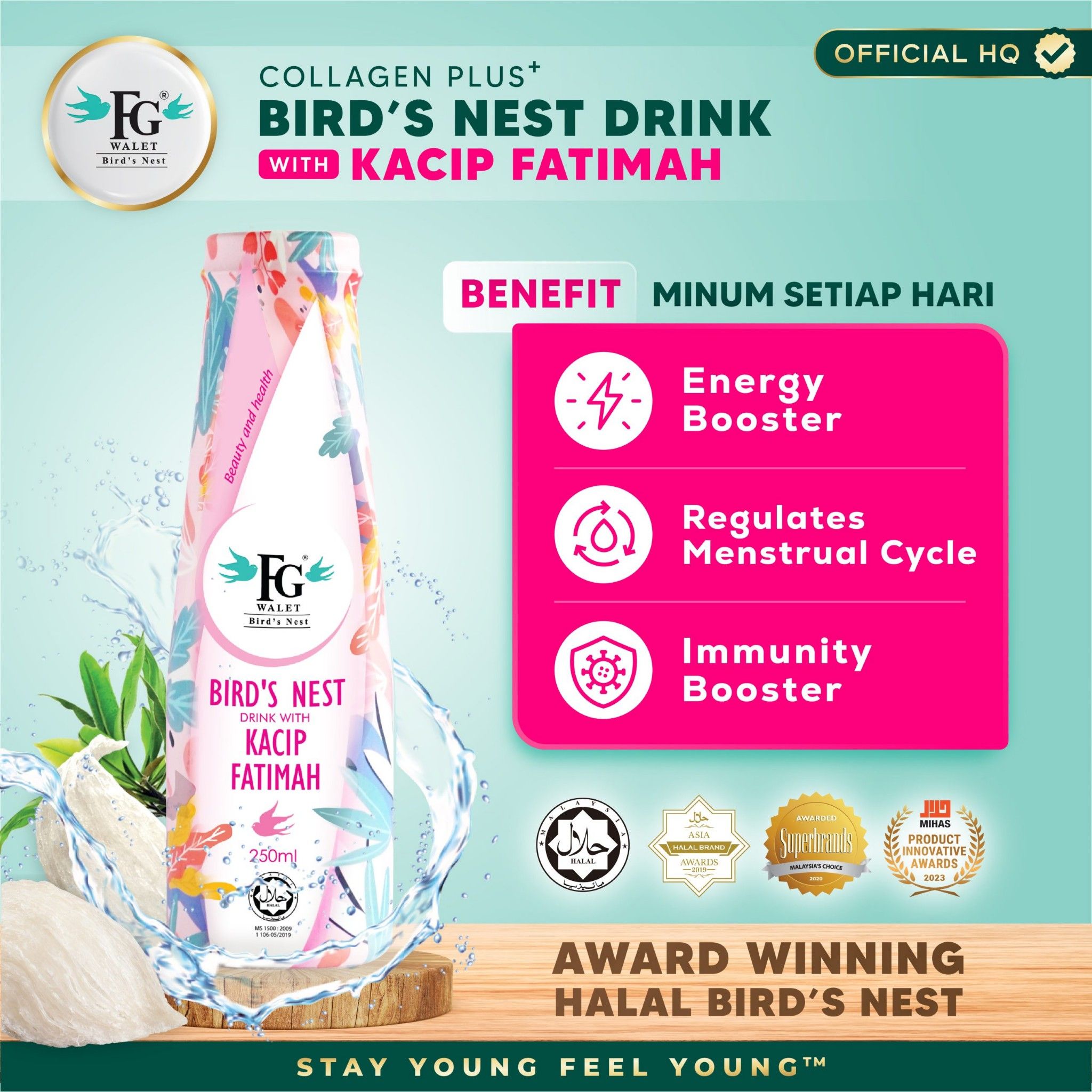 Collagen Plus Bird's Nest Drink (Kacip Fatimah)_0