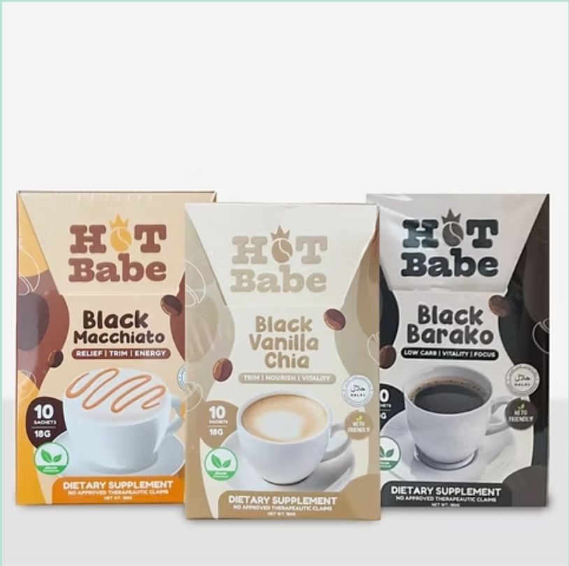 HOT BABE ORGANIC COFFEE DRINKS 10 sachets 180g _0