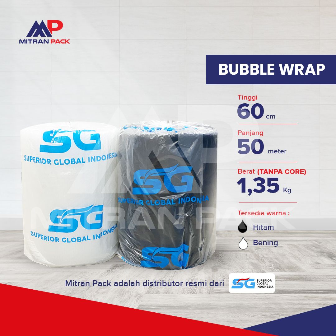 SG - Bubble Wrap 60 cm x 50 meter  x  1,35 kg (Non Core)_0