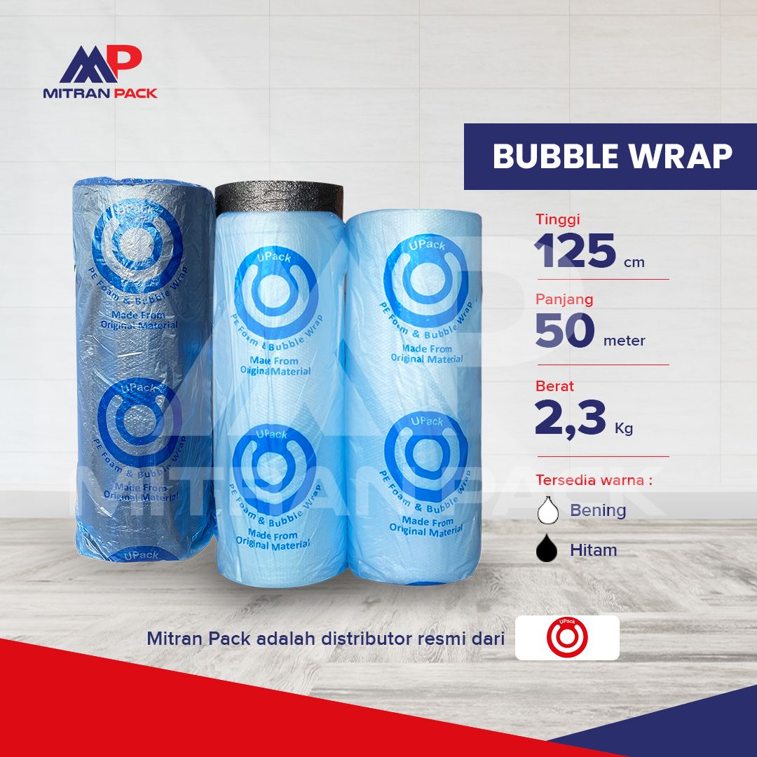 Upack - Bubble Wrap 125 cm x 50 meter x  2,3 kg_0