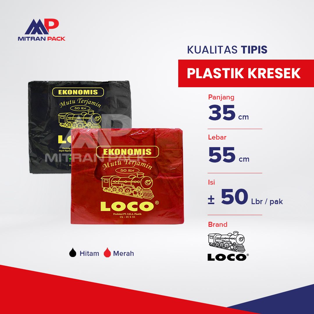 Loco - Plastik Kresek Ekonomis 17 cm Putih_4