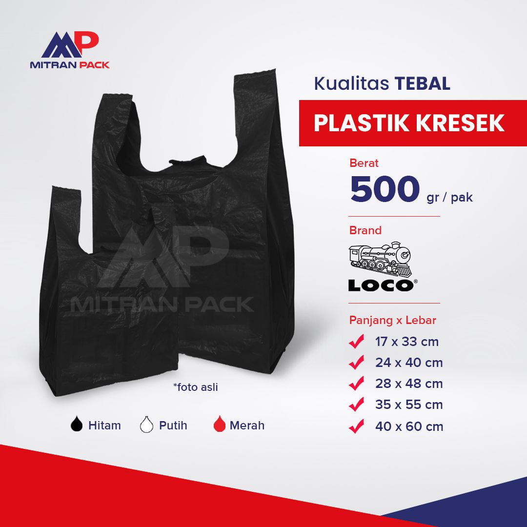 Loco - Plastik Kresek Tebal Jumbo 50 cm Hitam_0