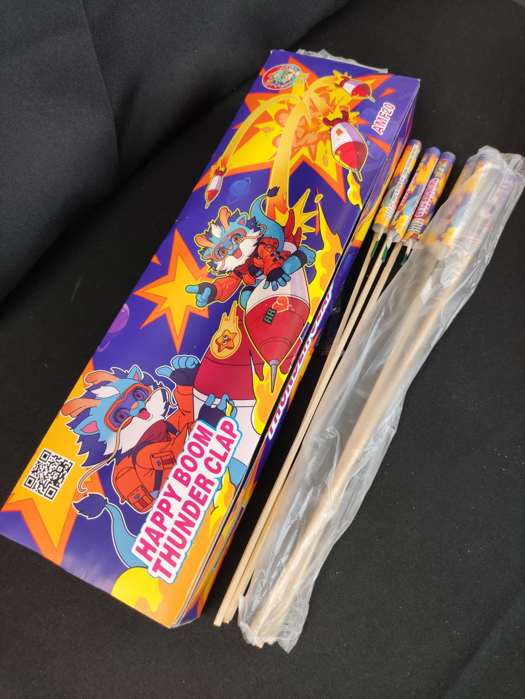 R57 Thunder Clap (Kecil) Purple - 20x3pcs_0