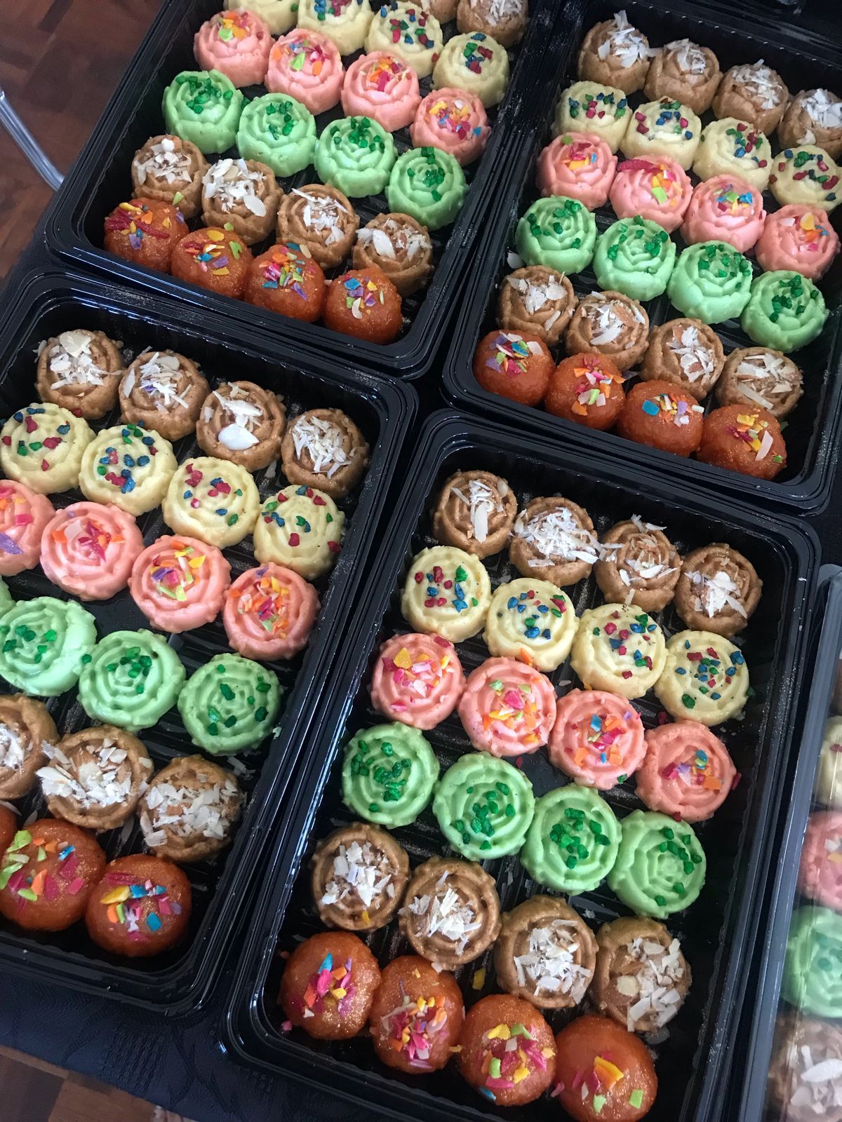 Assorted Black Tray Mixed Sweetmeats (Mithai) 24 pieces Range 2_0