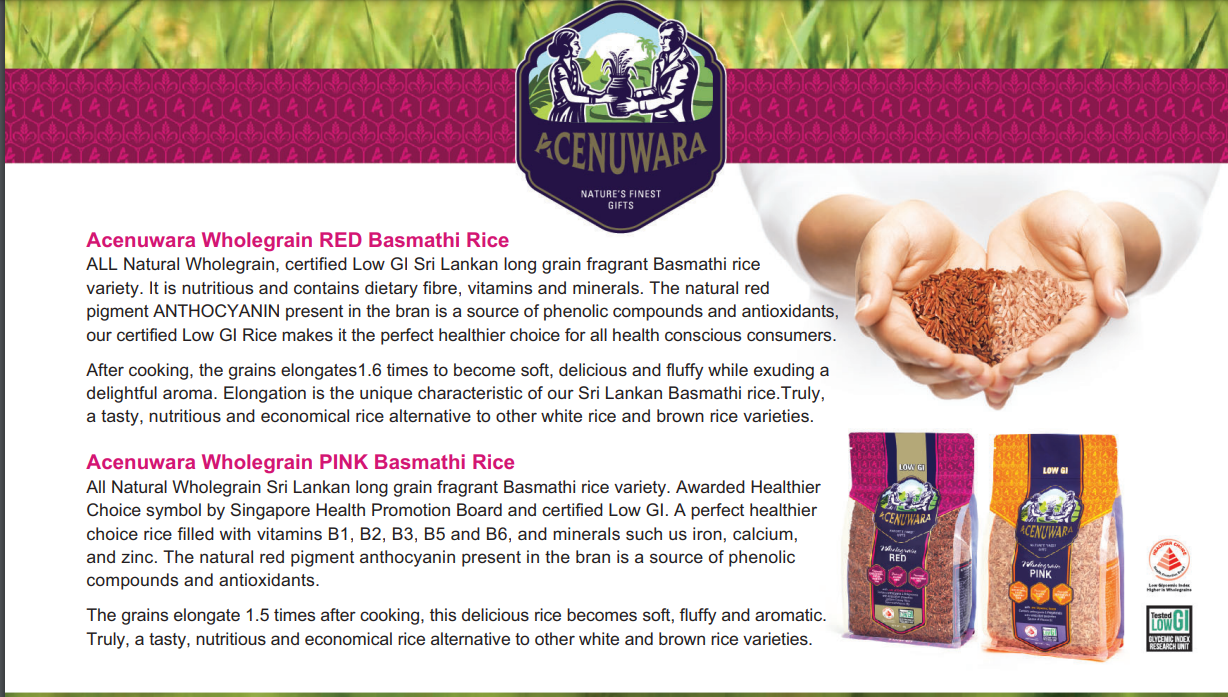 ACENUWARA (Pink Basmathi Rice) LOW GI _2