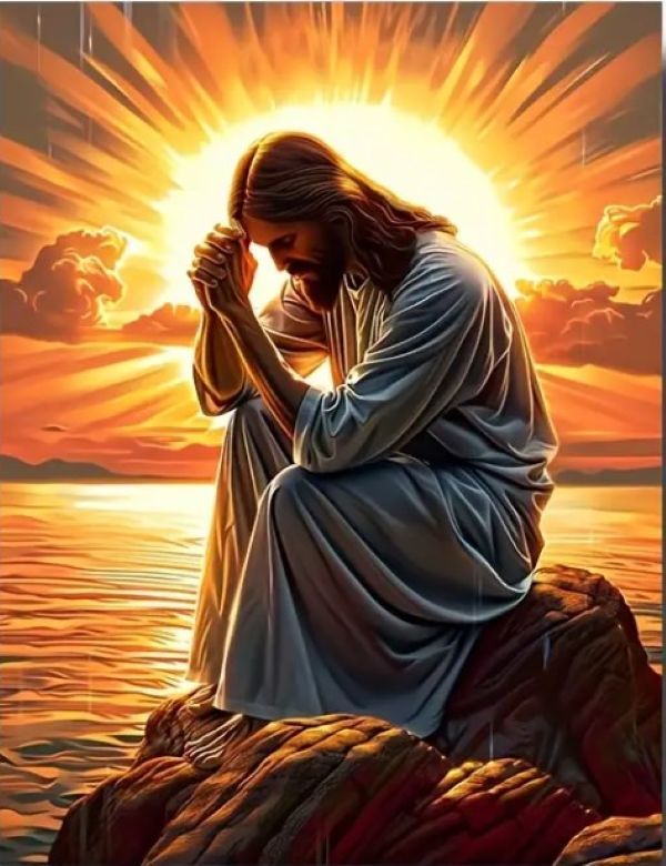 DIY Paint by Numbers - 40x50cm - Prayer at Sunrise_0