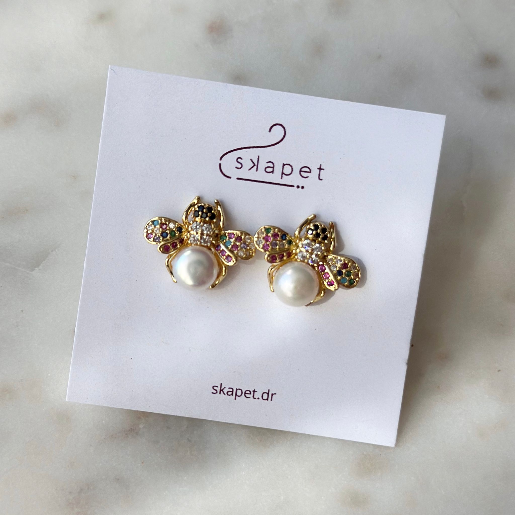 Rainbow Bee Earrings_0