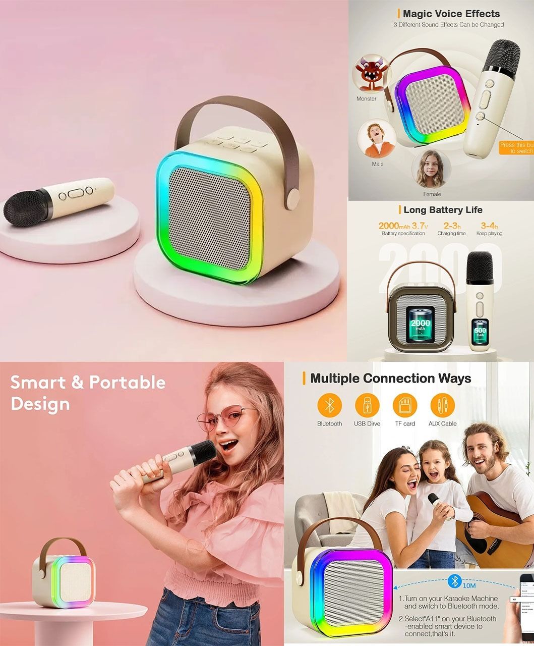  K12 RGB Bluetooth Speaker & Mic 🎶✨_2