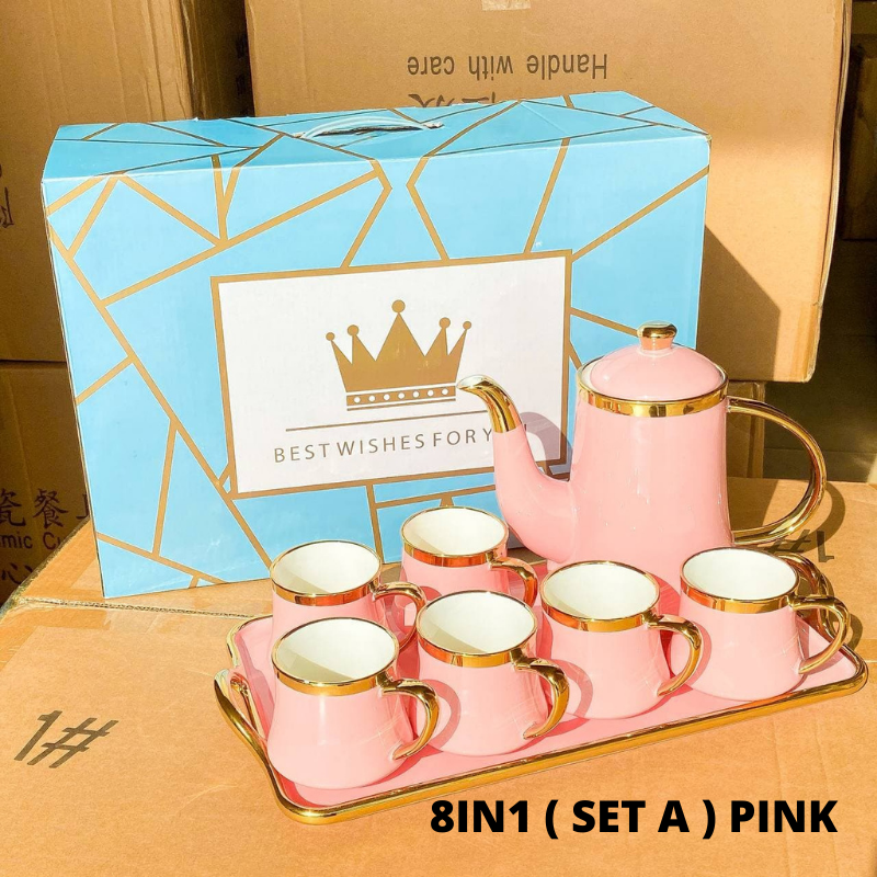 8IN1 CERAMIC TEA POT SET_8