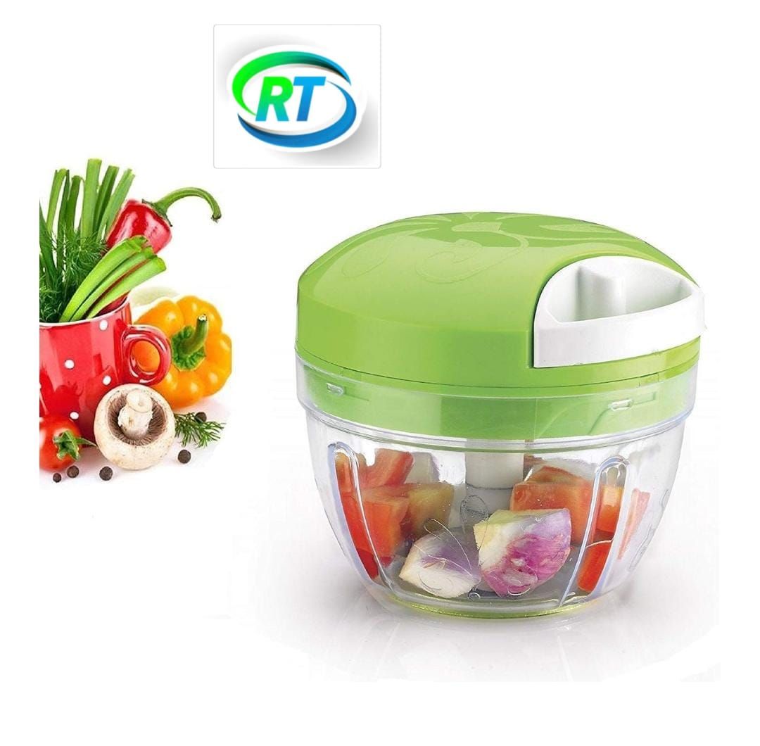 Manual Spin Vegetable Chopper – Quick & Easy Cutting 🥕🔪_1