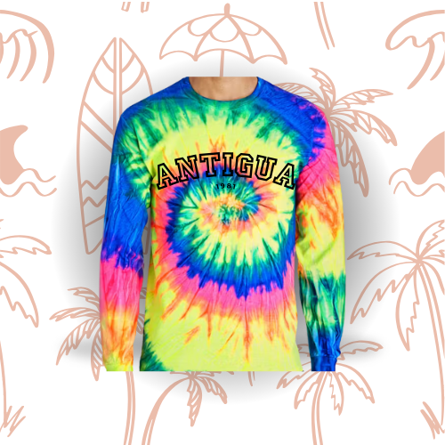 Antigua 1981 Tie Dyed Graphic Tee_0