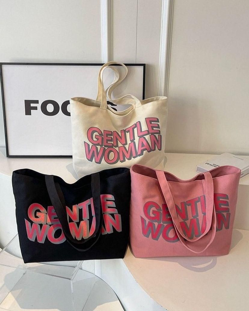 Gentle woman tote bag _0