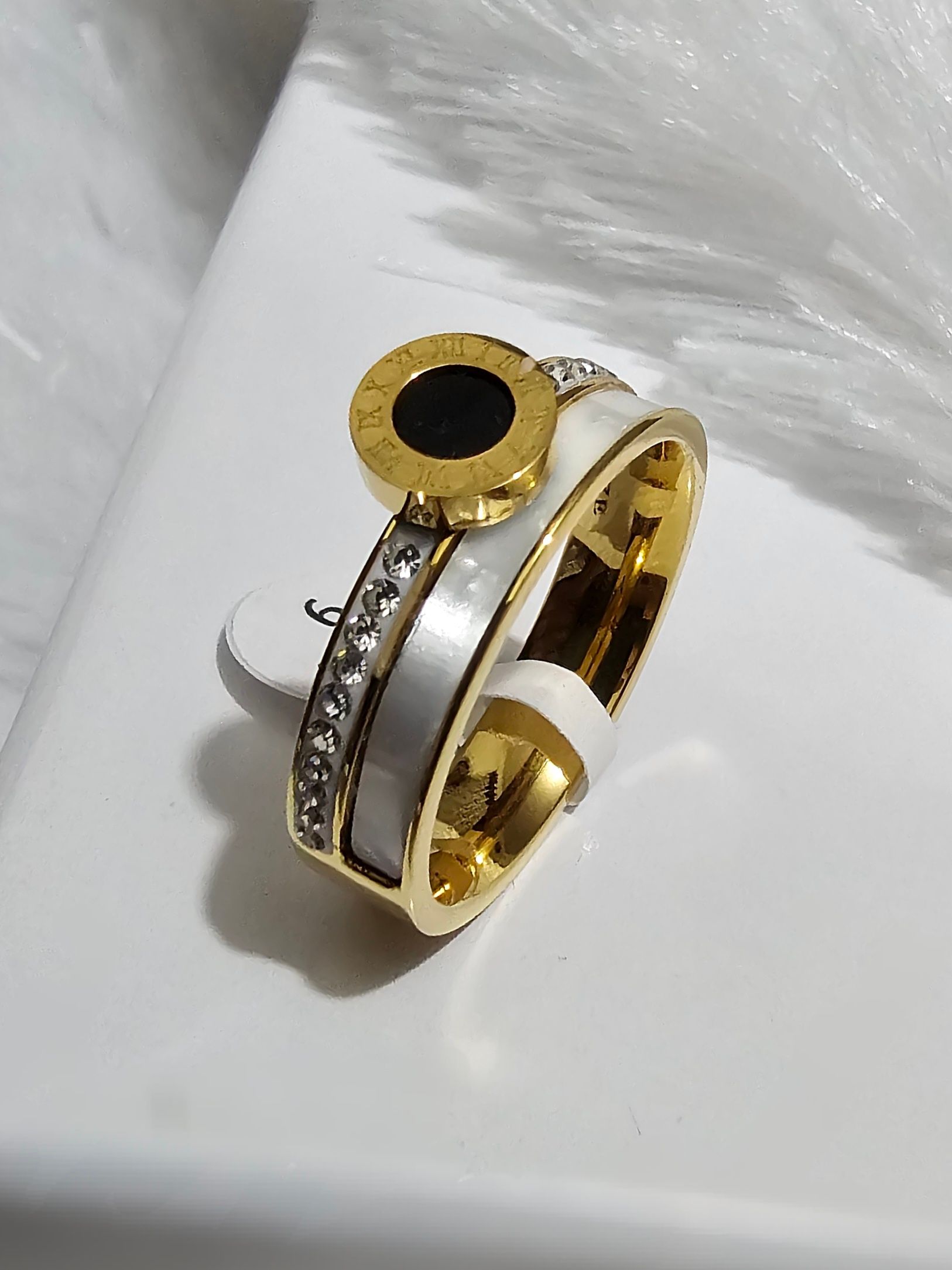 SS Black Stone Women's Rings_0