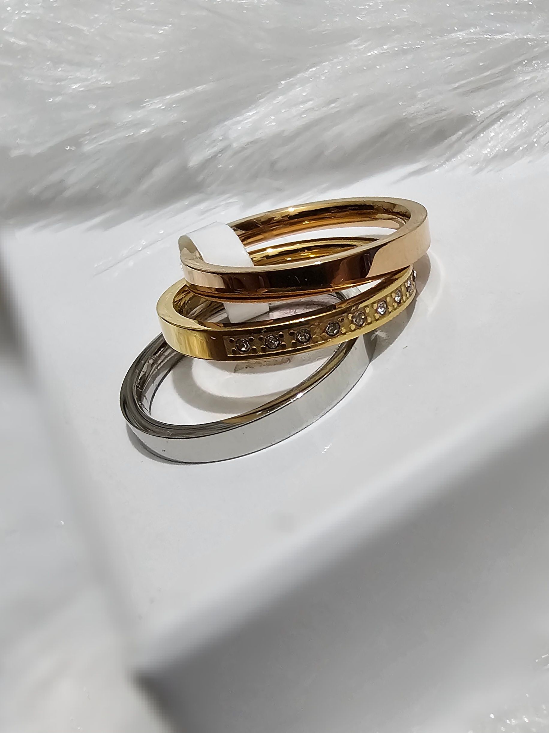 SS 3Color 3Pcs Women's Rings_0