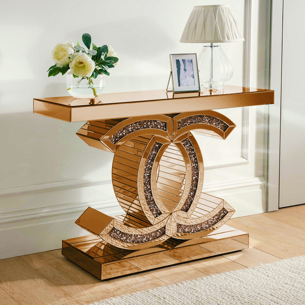 LUXURY CONSOLE TABLE-T08 - ROSE GOLD_1