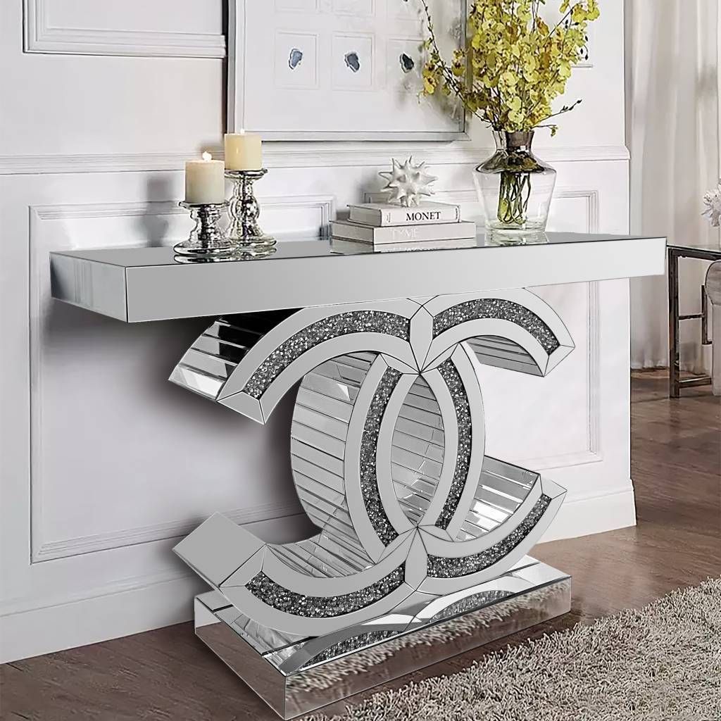 LUXURY CONSOLE TABLE-T07 - SILVER_1
