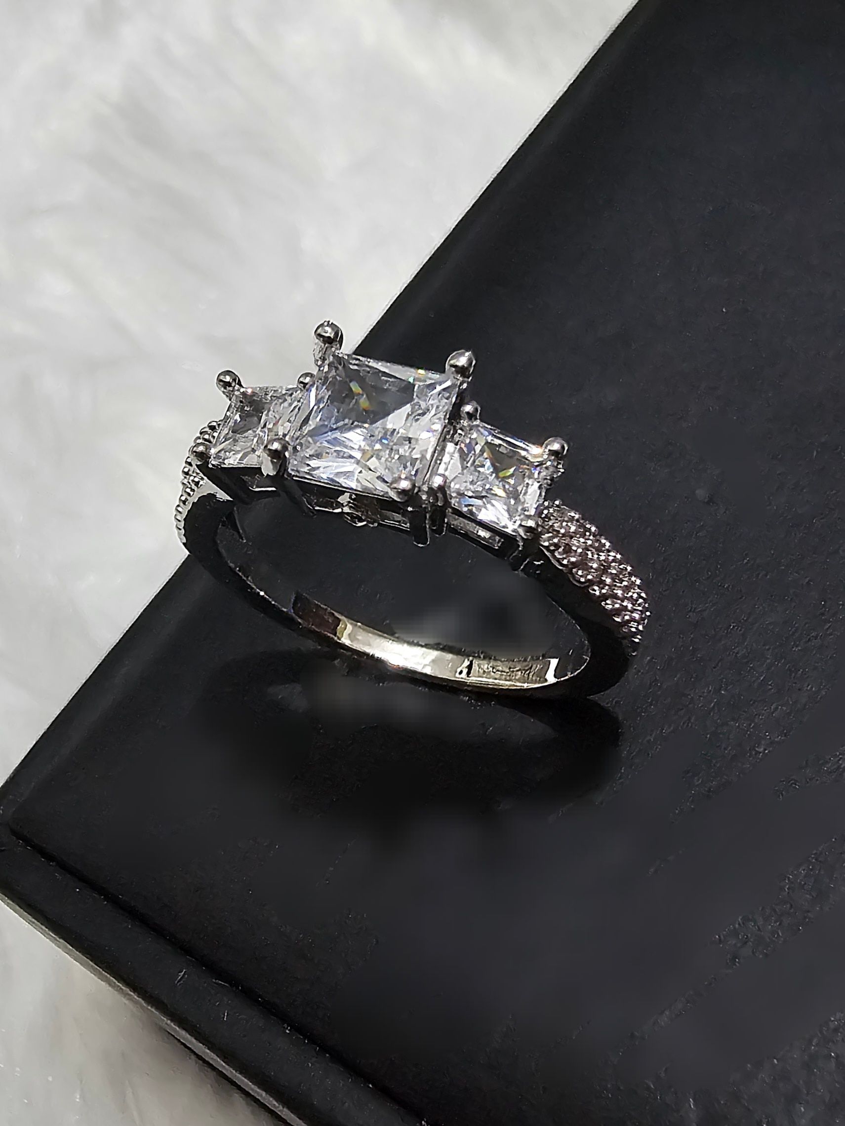 SS AD White Stone Rings  _0