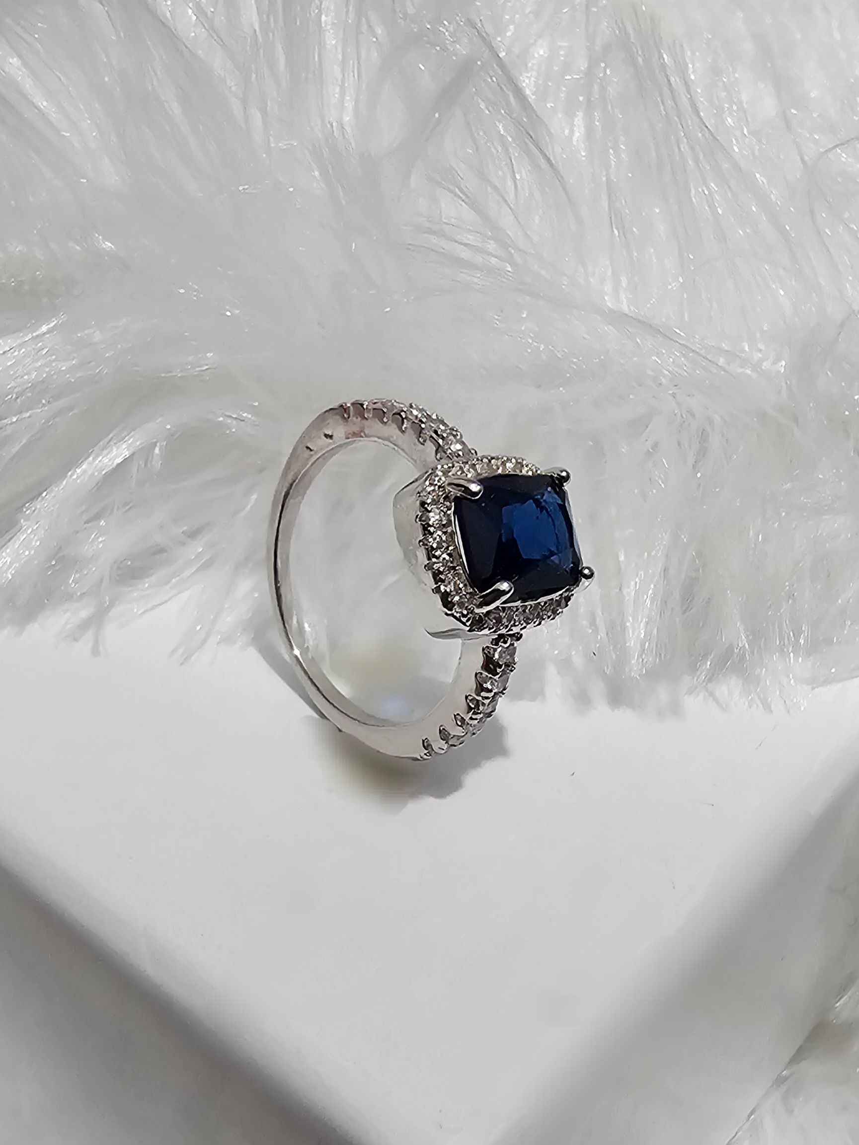 SS AD Blue Stone Rings _0