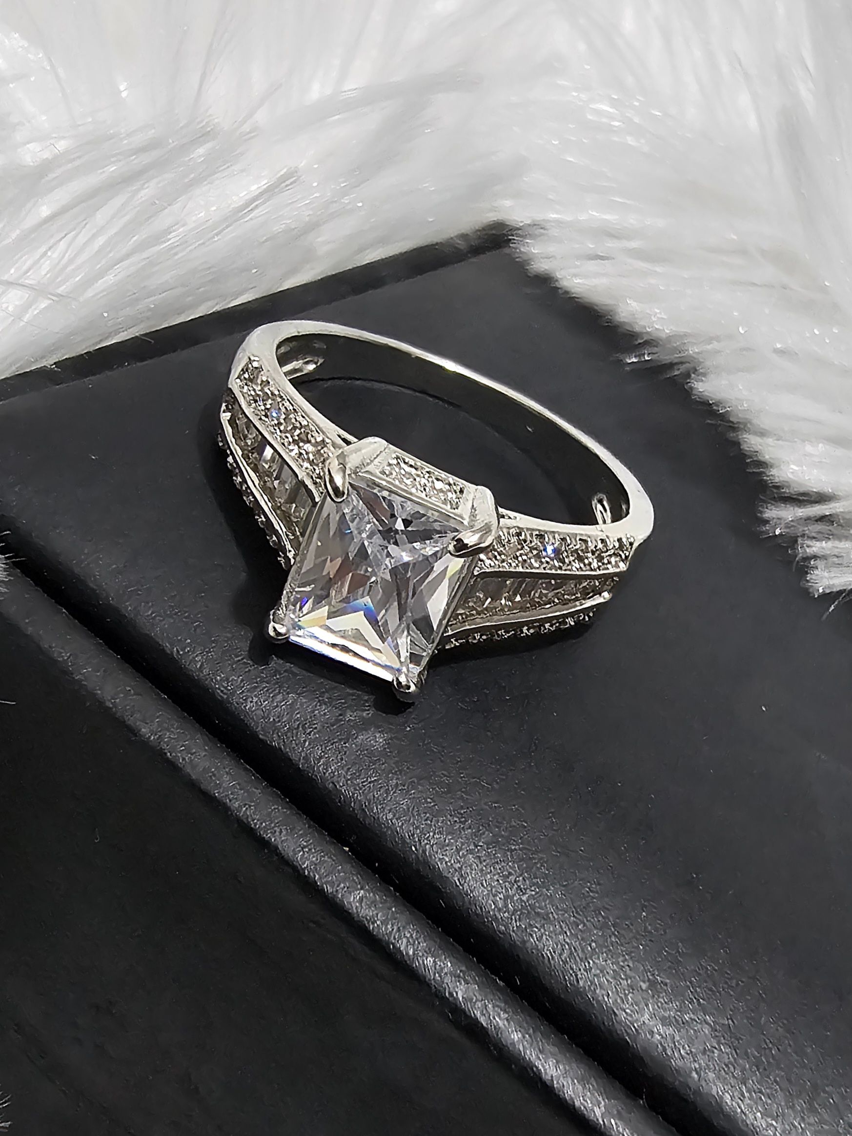 SS AD White Stone Rings _0