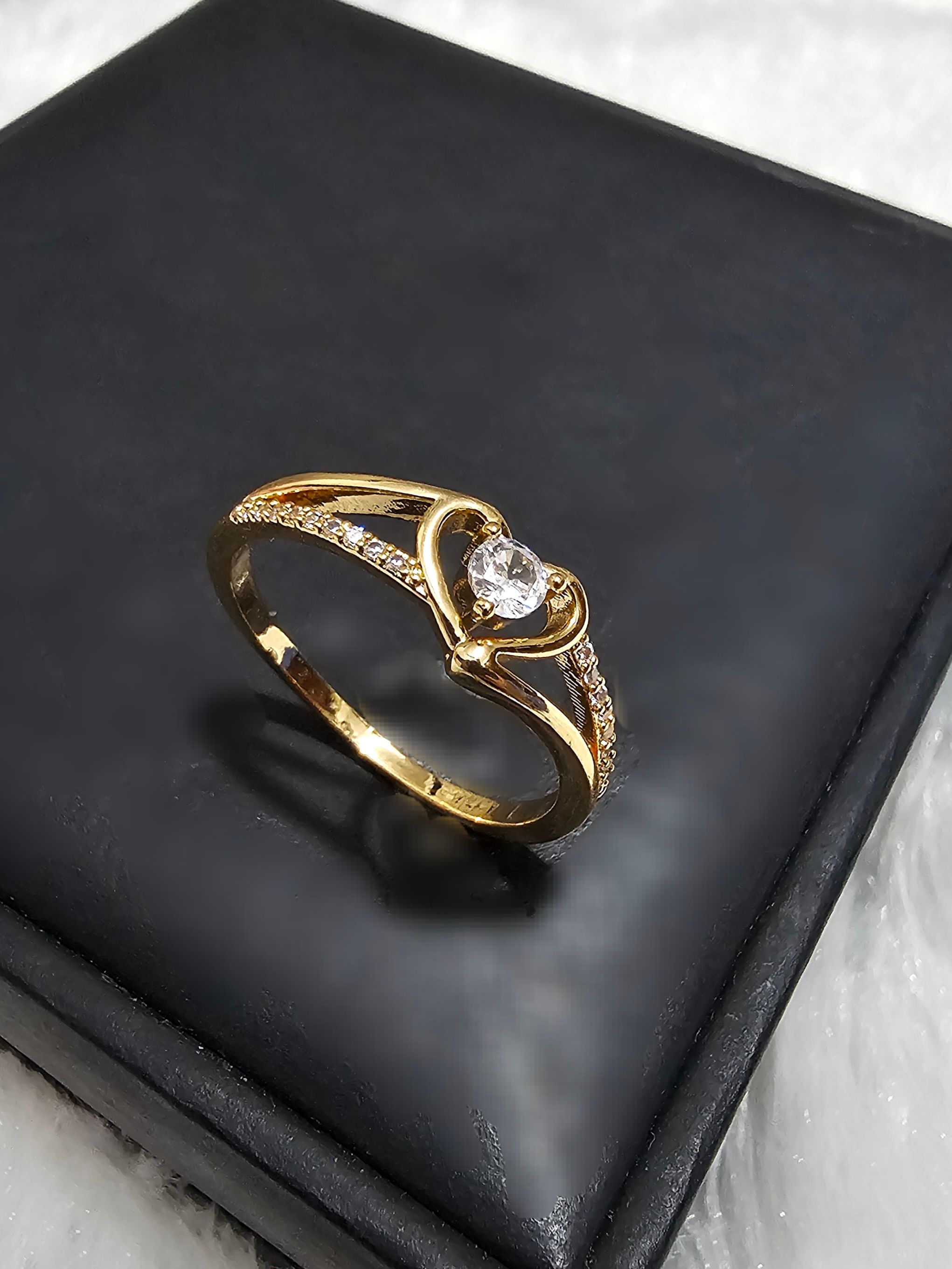 SS AD White Stone Rings _0