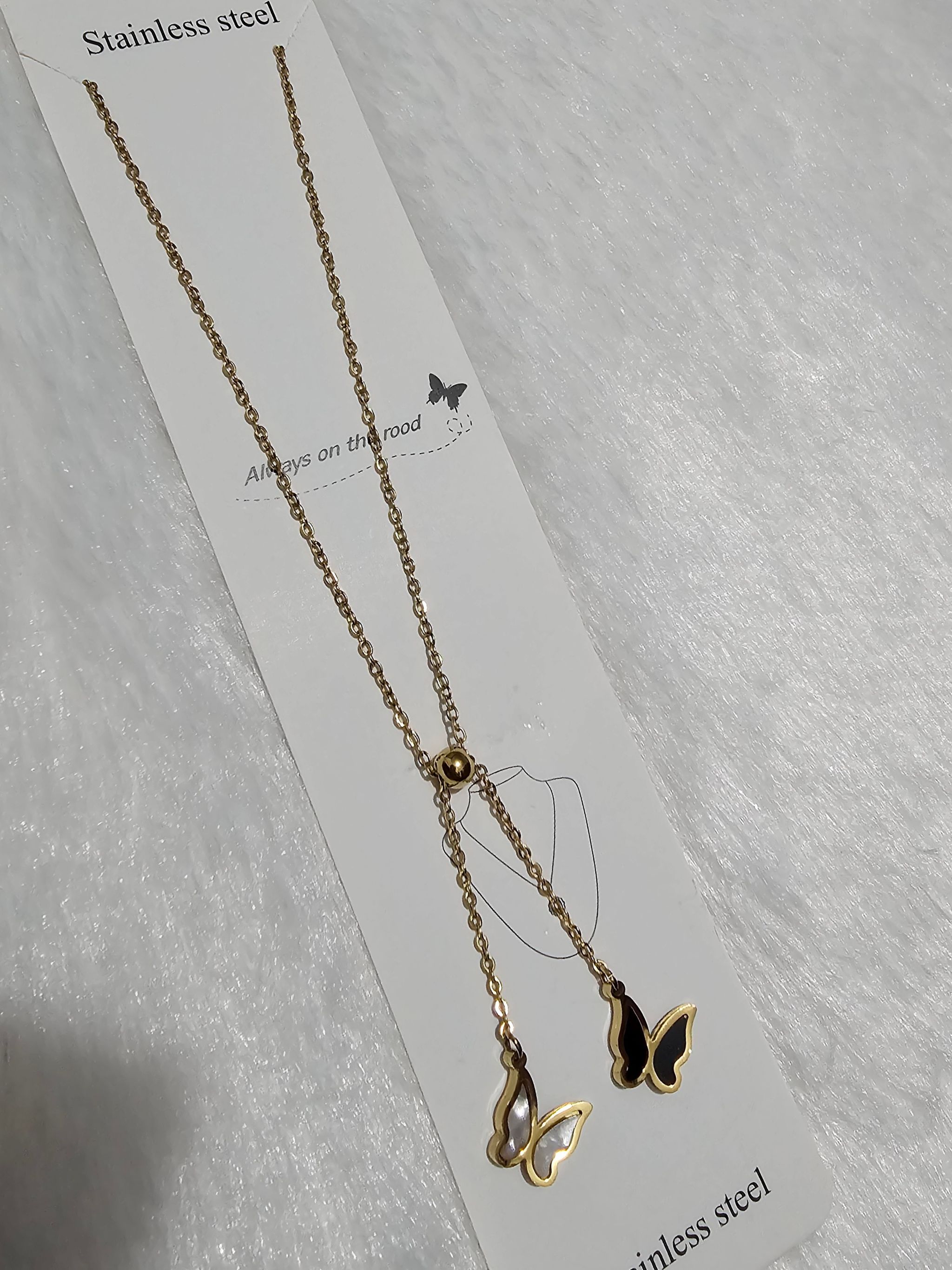 SS AD Stone Gold Pendent Necklace_0