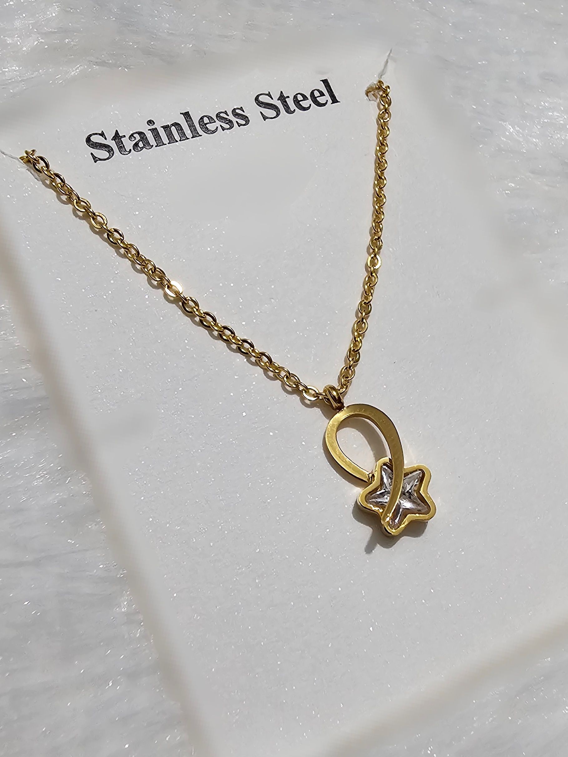SS Gold Pendent Chain_0