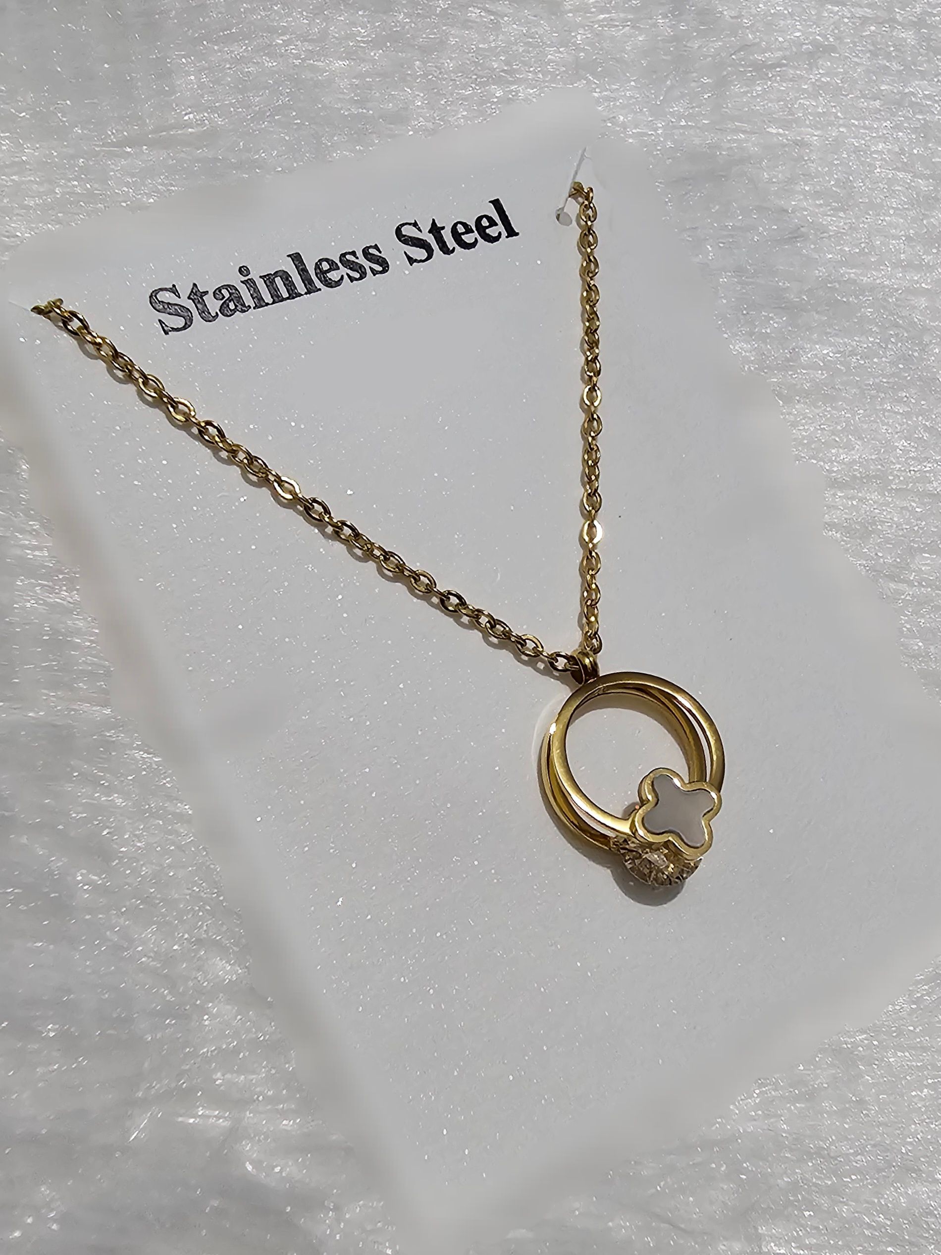 SS Gold Pendent Chain_0