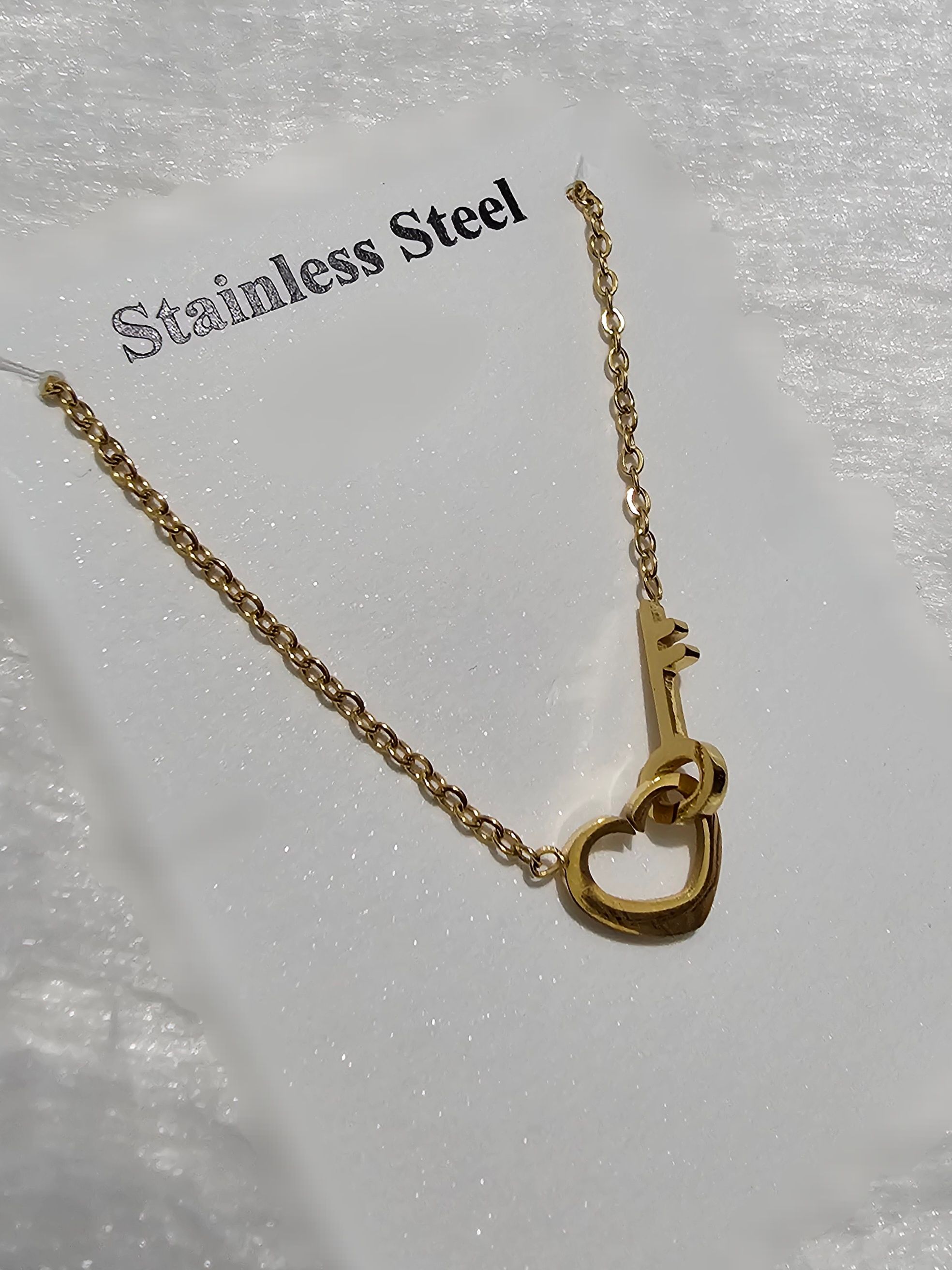 SS Gold Pendent Chain_0
