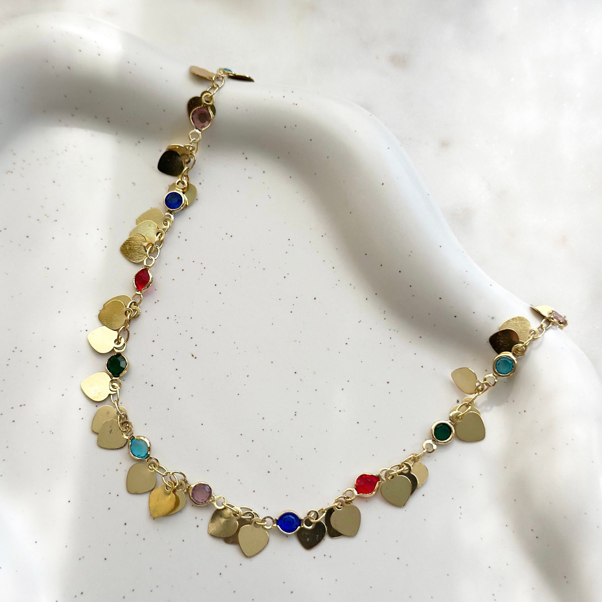 Multicolor Heart Necklace_1