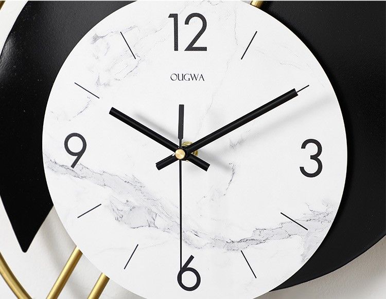 CLOCK IRON WALL DECORATION A2360_4