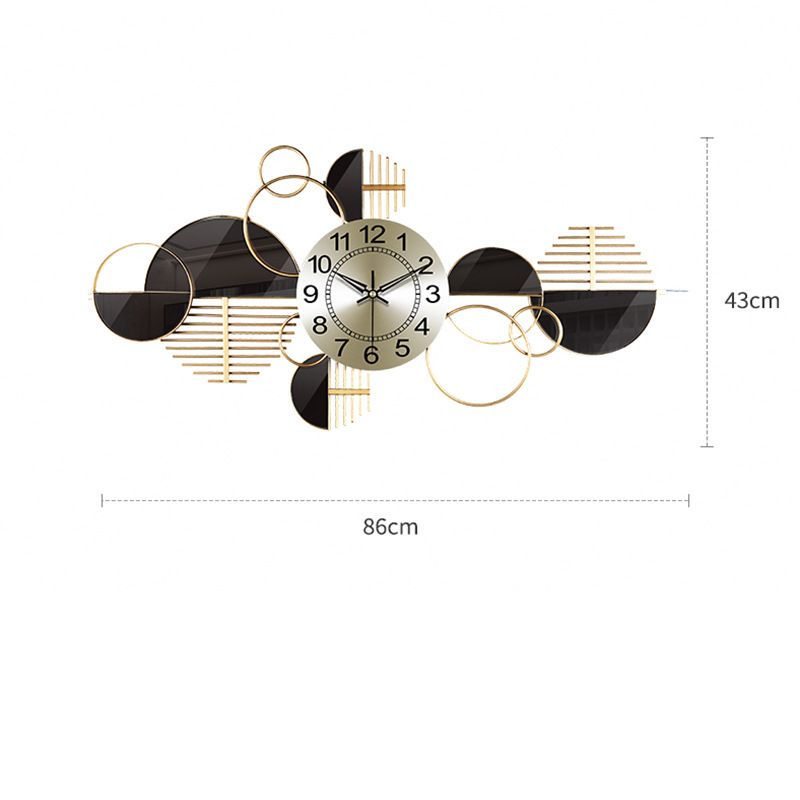 CLOCK IRON WALL DECORATION A2320_6