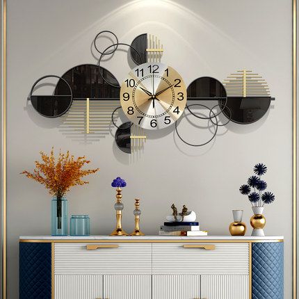 CLOCK IRON WALL DECORATION A2320_3