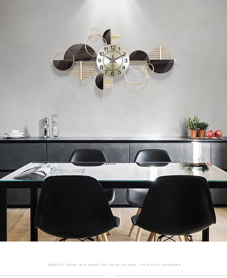 CLOCK IRON WALL DECORATION A2320_1
