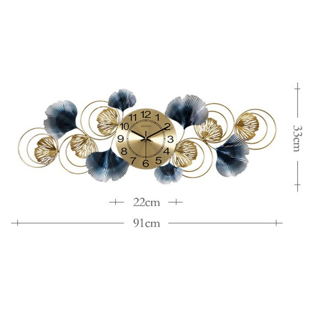 CLOCK IRON WALL DECORATION A0836_6