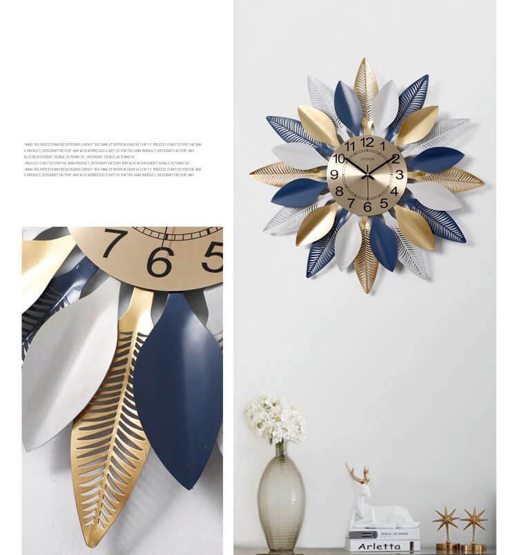 CLOCK IRON WALL DECORATION A2039_5