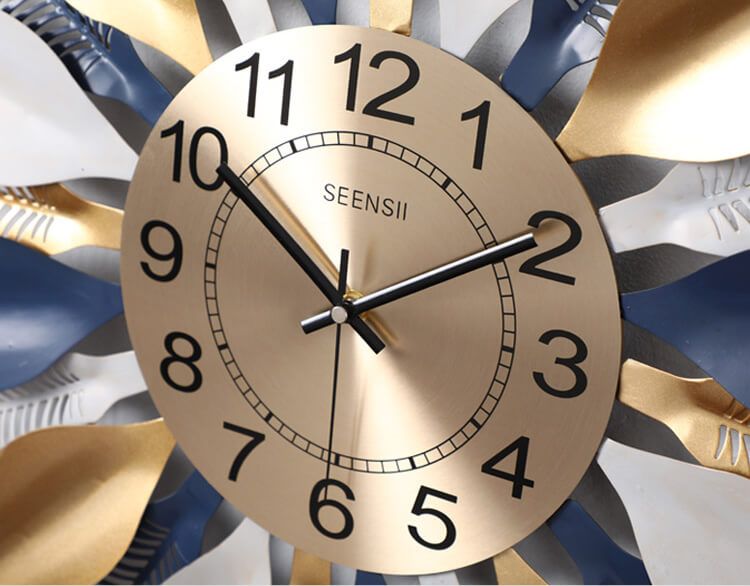 CLOCK IRON WALL DECORATION A2039_4