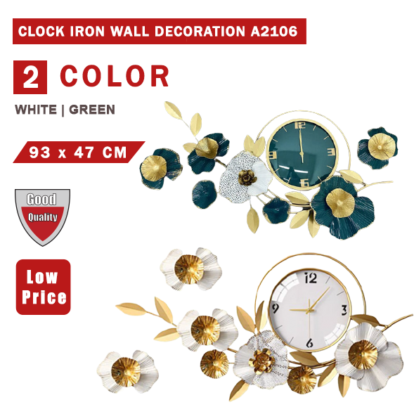 CLOCK IRON WALL DECORATION A2106_0