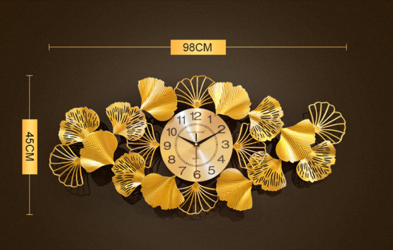 CLOCK IRON WALL DECORATION A2097_5
