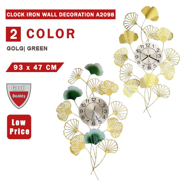 CLOCK IRON WALL DECORATION A2098_0