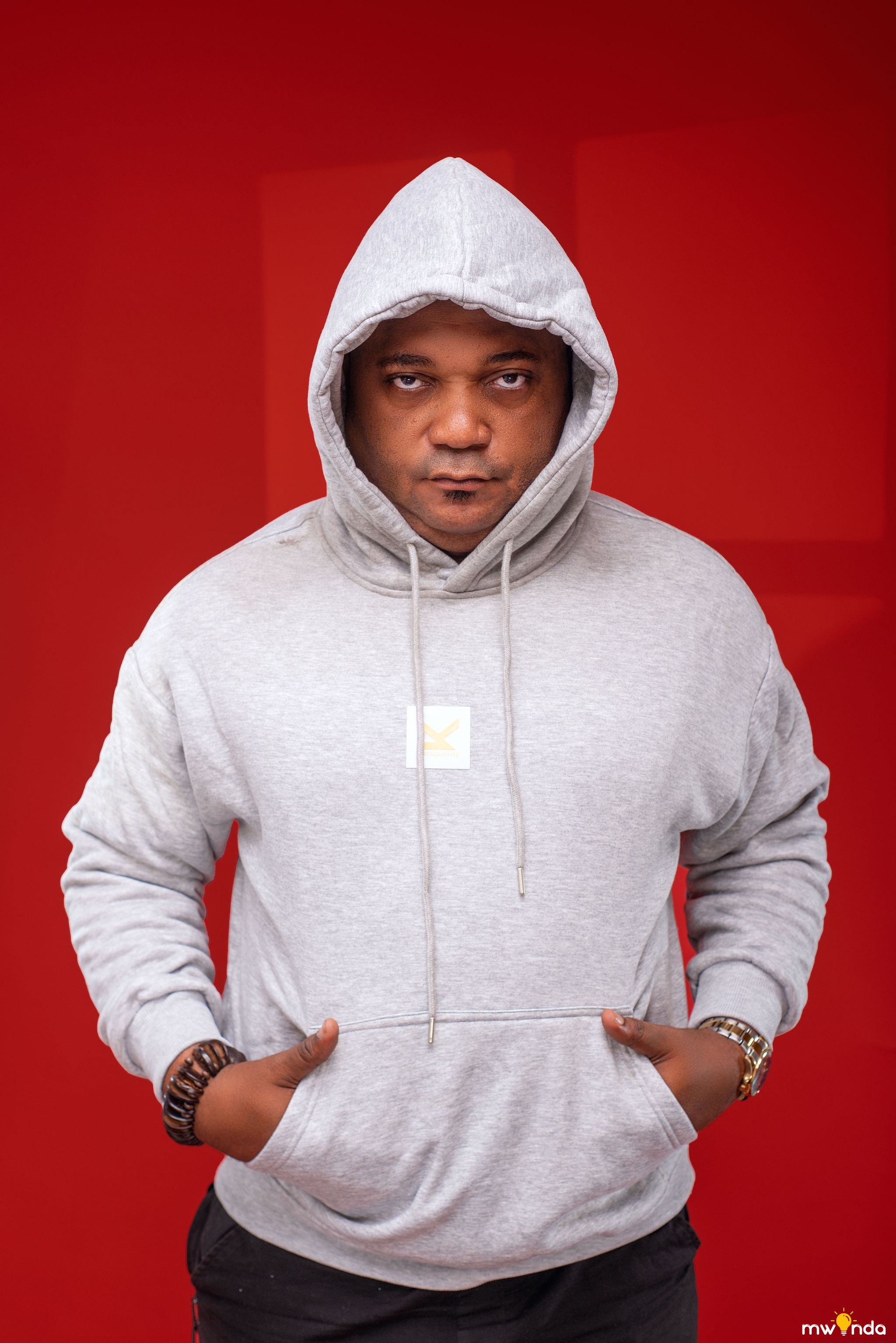 Hoodie Modèle HPLAC Blanc/Gris_2