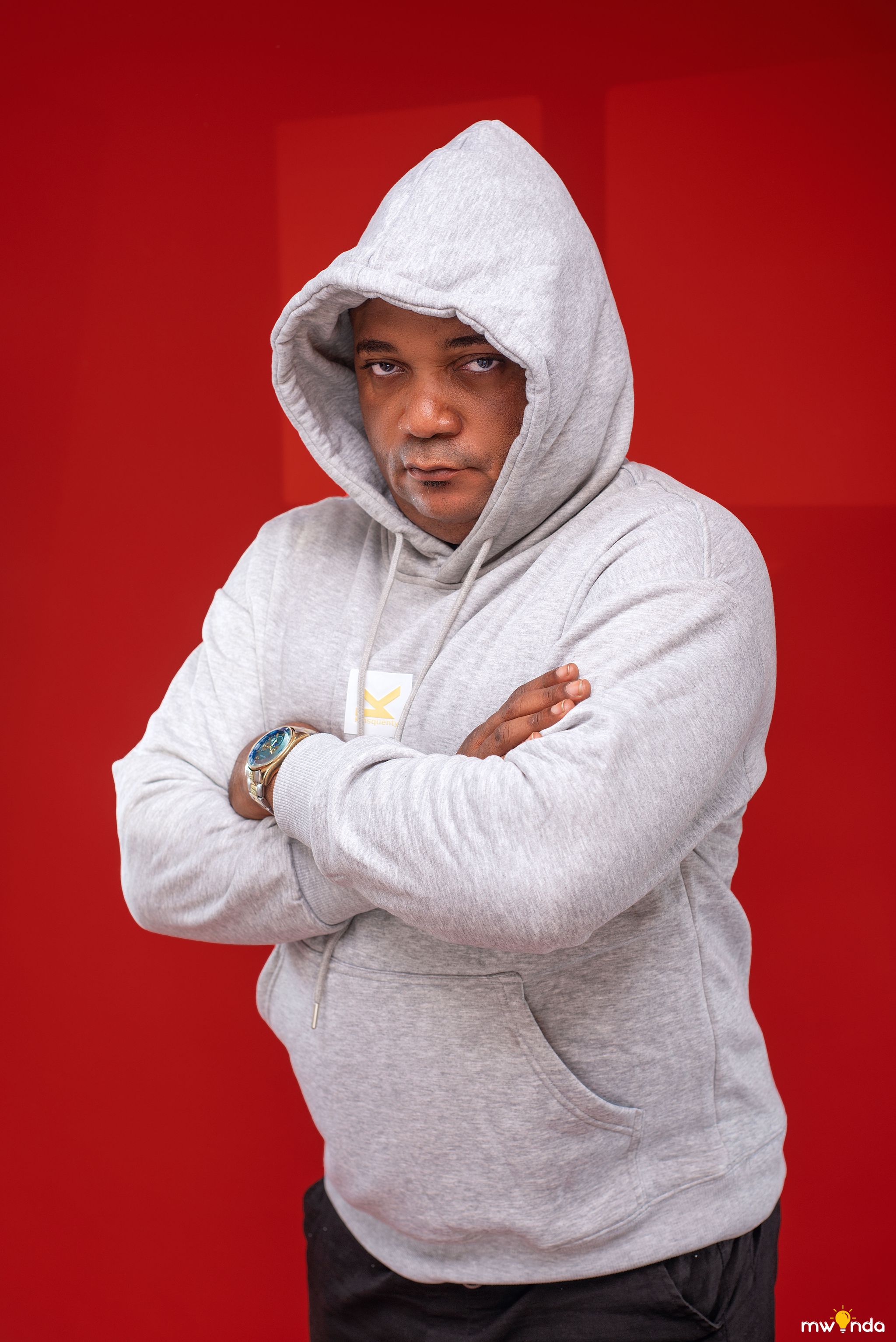 Hoodie Modèle HPLAC Blanc/Gris_1