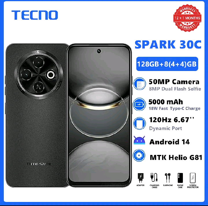TECNO SPARK 30C 128GB +8(4+4)GB 120Hz 6.6"_2