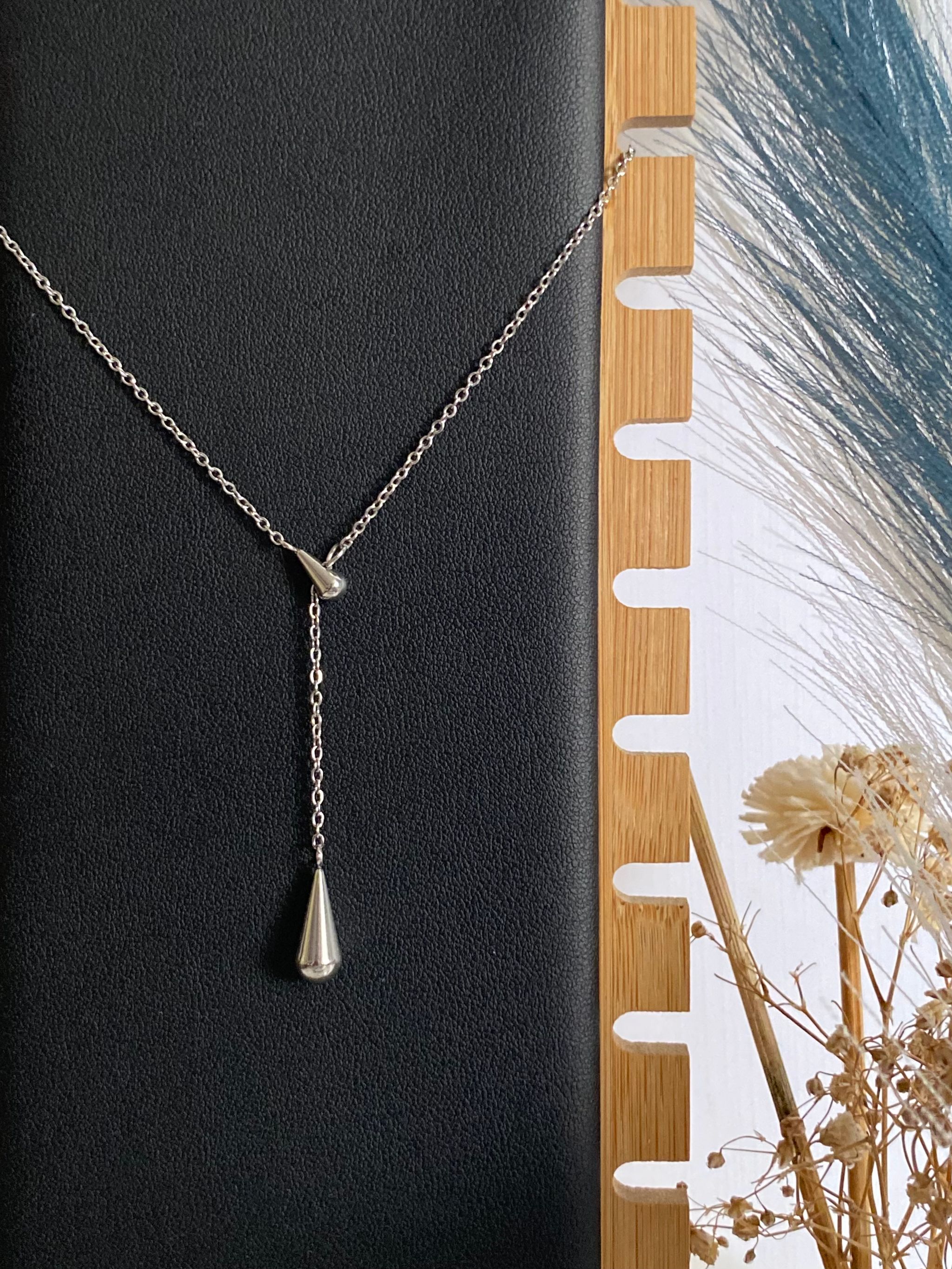 Water-drop Charm Y Lariat Necklace ✨_1