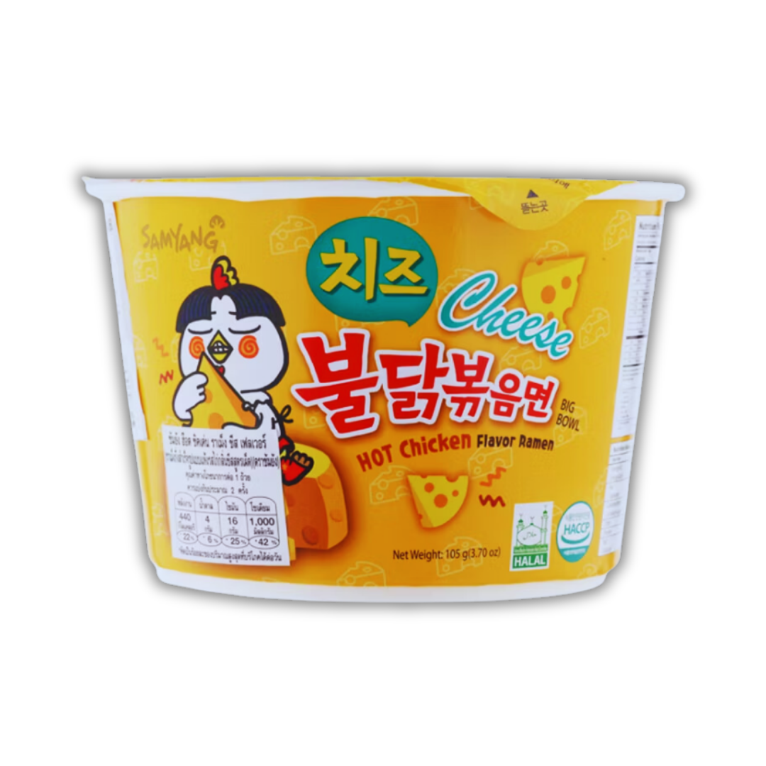 Samyang Ramen Big Bowl Hot Chicken Flavor Ramen Cheese 105G_0